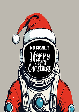 Spaceman Christmas Greeting