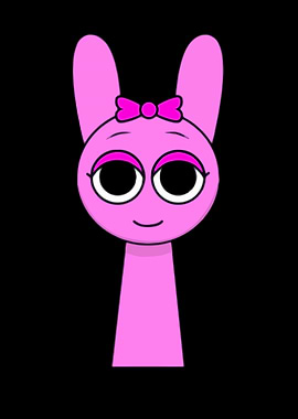 Pink Bunny with Bow