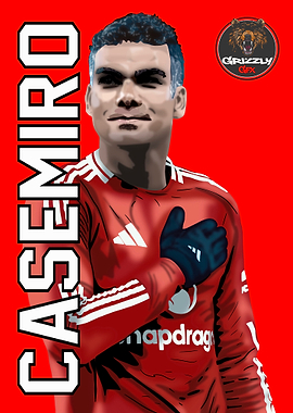 Casemiro Football Portrait