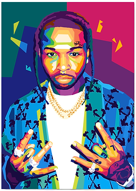 Pop Art Portrait of Pop Smoke