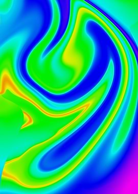 Abstract Rainbow Swirls