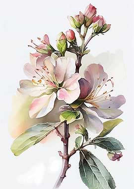 Watercolor Cherry Blossom