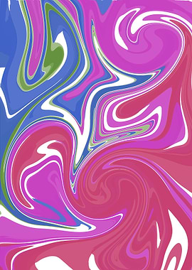 Abstract Swirling Colors