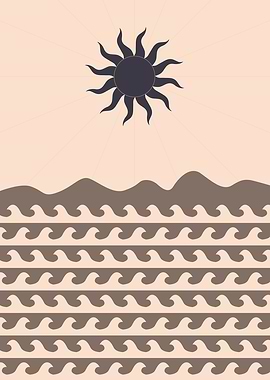 Sun and Waves Pattern