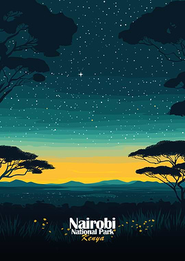 Nairobi National Park Night Sky