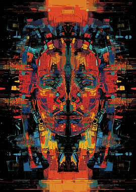 Kaleidoscope Pop Art Portrait