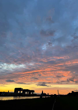 Cologne Sunset Skyline