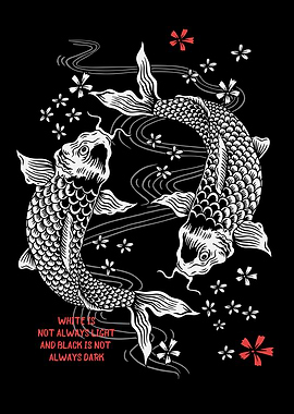Koi Fish Yin Yang