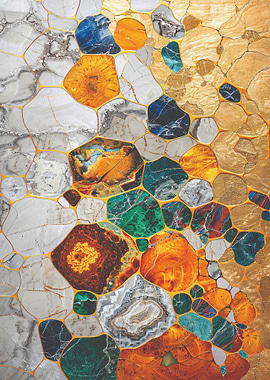 Abstract Gemstone Mosaic