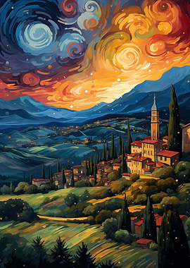 Starry Night Village