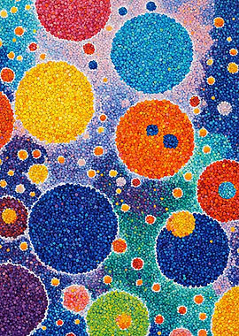 Abstract Colorful Circles