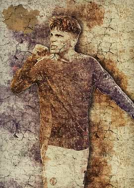 Argentinian Soccer Player Watercolor Art