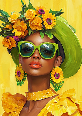 Floral Fashion Portrait