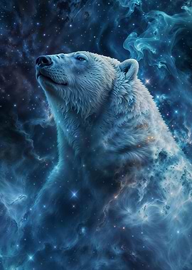 Cosmic Nebula Polar Bear 2