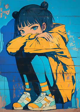 Anime Girl Graffiti