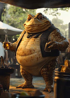 Jabba the Hutt with Drinks