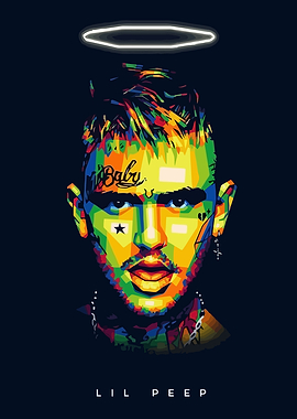Lil Peep Pop Art Portrait
