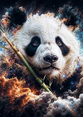 Cosmic Nebula Panda