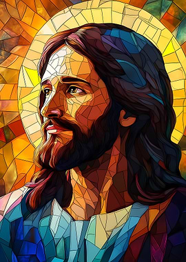 Jesus Christ Stained Glass
