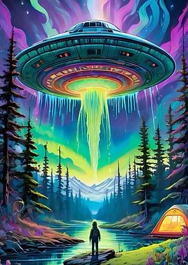 UFO Over Forest