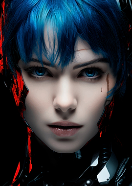 Cyberpunk Woman Portrait