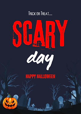 Scary Day Halloween Poster