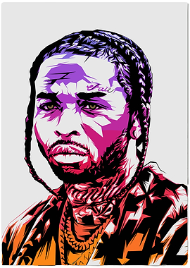 Pop Art Portrait of Pop Smoke