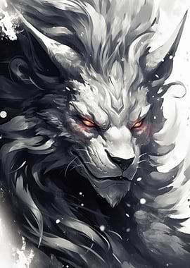 White Spirit Guardian Wolf
