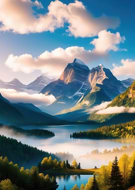 Mountain Lake Sunrise