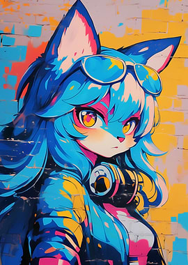 Anime Girl Graffiti