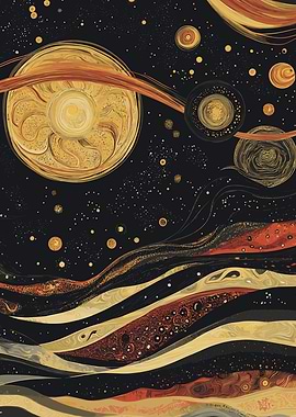 Cosmic Planets Art