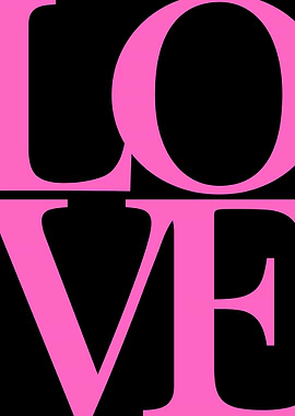 Pink Love Typography