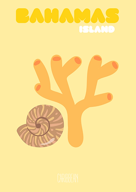 Bahamas Island Illustration