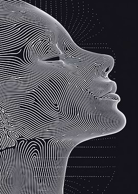 Line Art Face Illusion