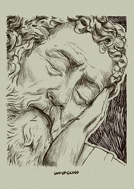 Pencil Sketch of a Man's Face