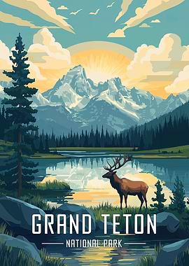 Grand Teton National Park Poster