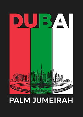 Dubai Palm Jumeirah Skyline