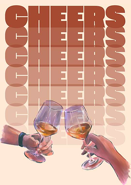 Cheers Toast Illustration