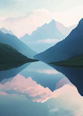 Mountain Lake Reflection