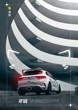 Renault Mégane 4 RS Poster - Compact Sport Redefined