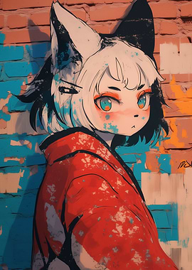 Anime Girl Graffiti