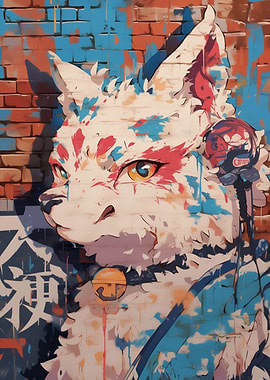 Fox Graffiti Art