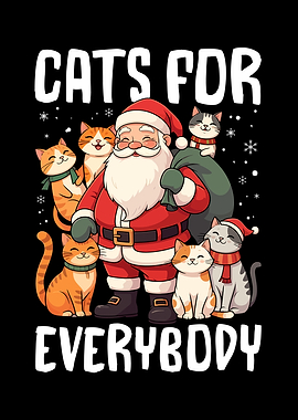 Santa Claus with Cats