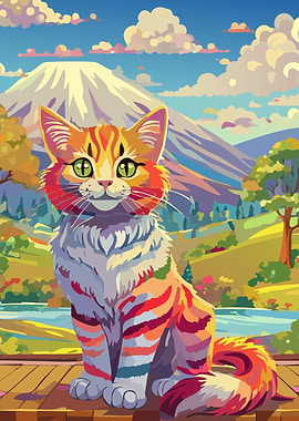 Colorful Cat Mountain View