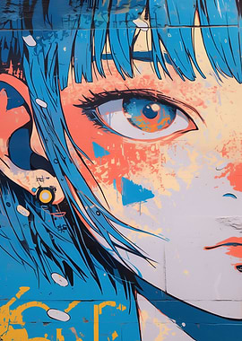 Anime Girl Graffiti