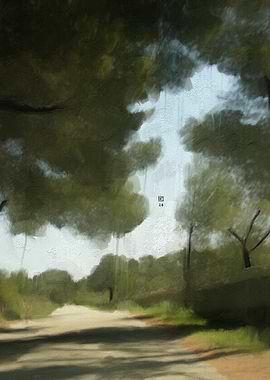 Forest Path Painting