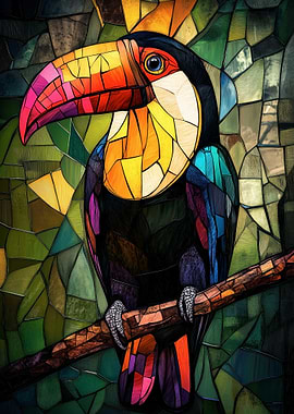 Stained Glass Toucan