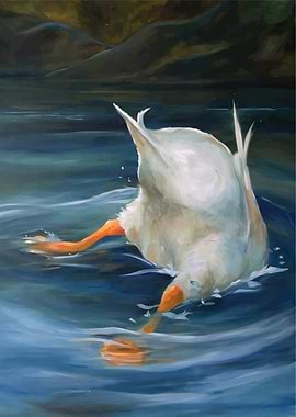 Duck Diving in Water