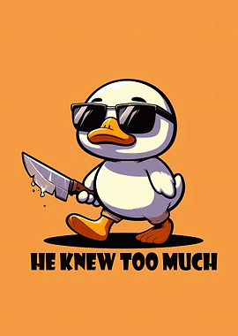 Duck with Knife