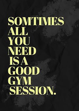 Gym Motivation Poster